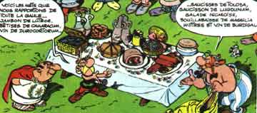 Tiens, ça nous rappelle quelque chose!  A. Uderzo et R. Goscinny, Le tour de Gaule d'Astérix, éditions Dargaud , p. 48.