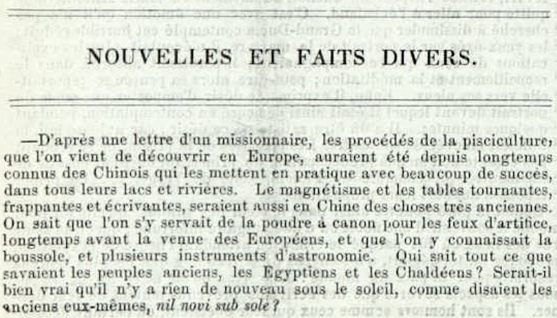 Extrait du Journal de l'instruction publique, mai 1857